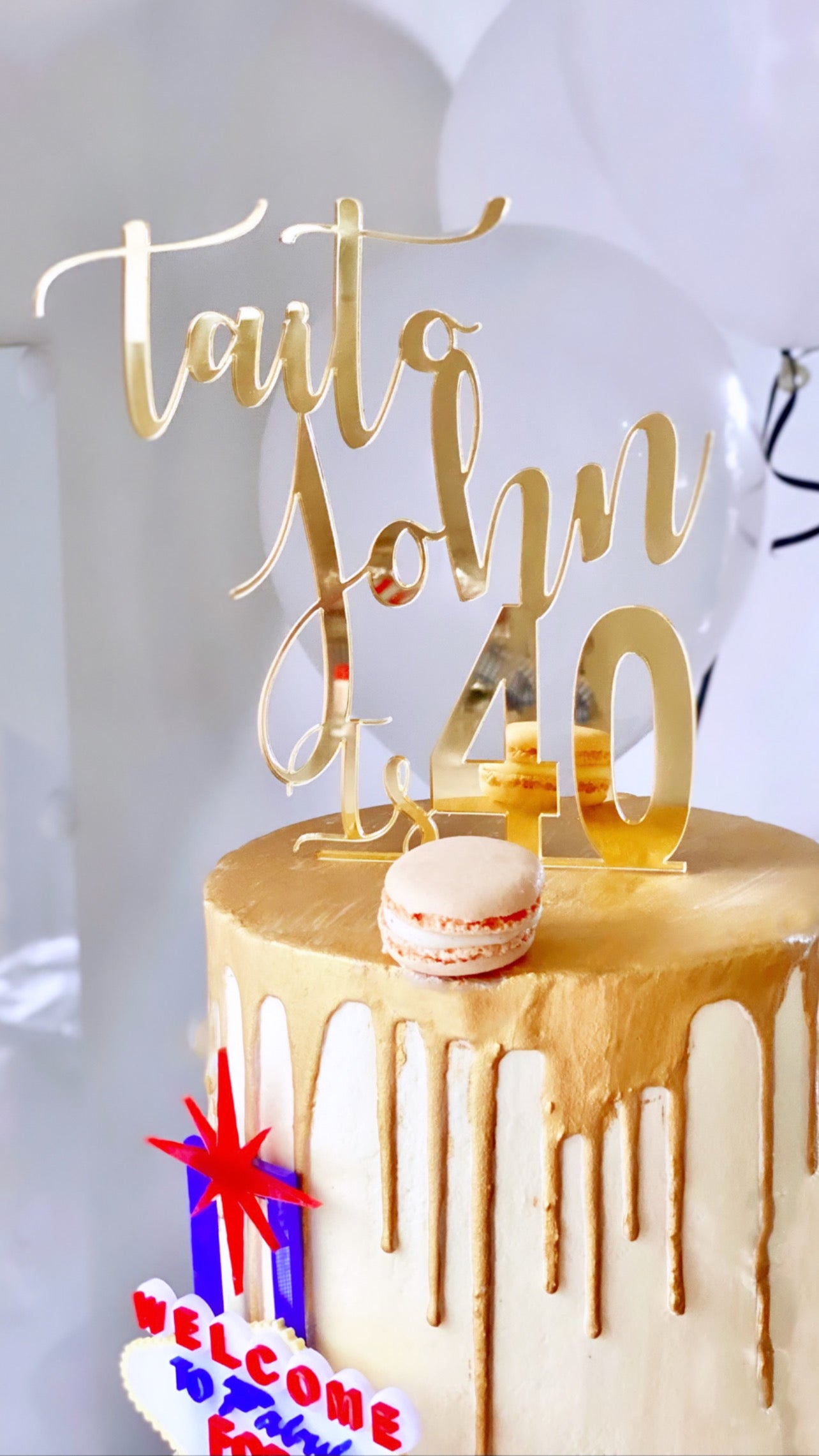 Single Layer "One Colour" Personalised Topper