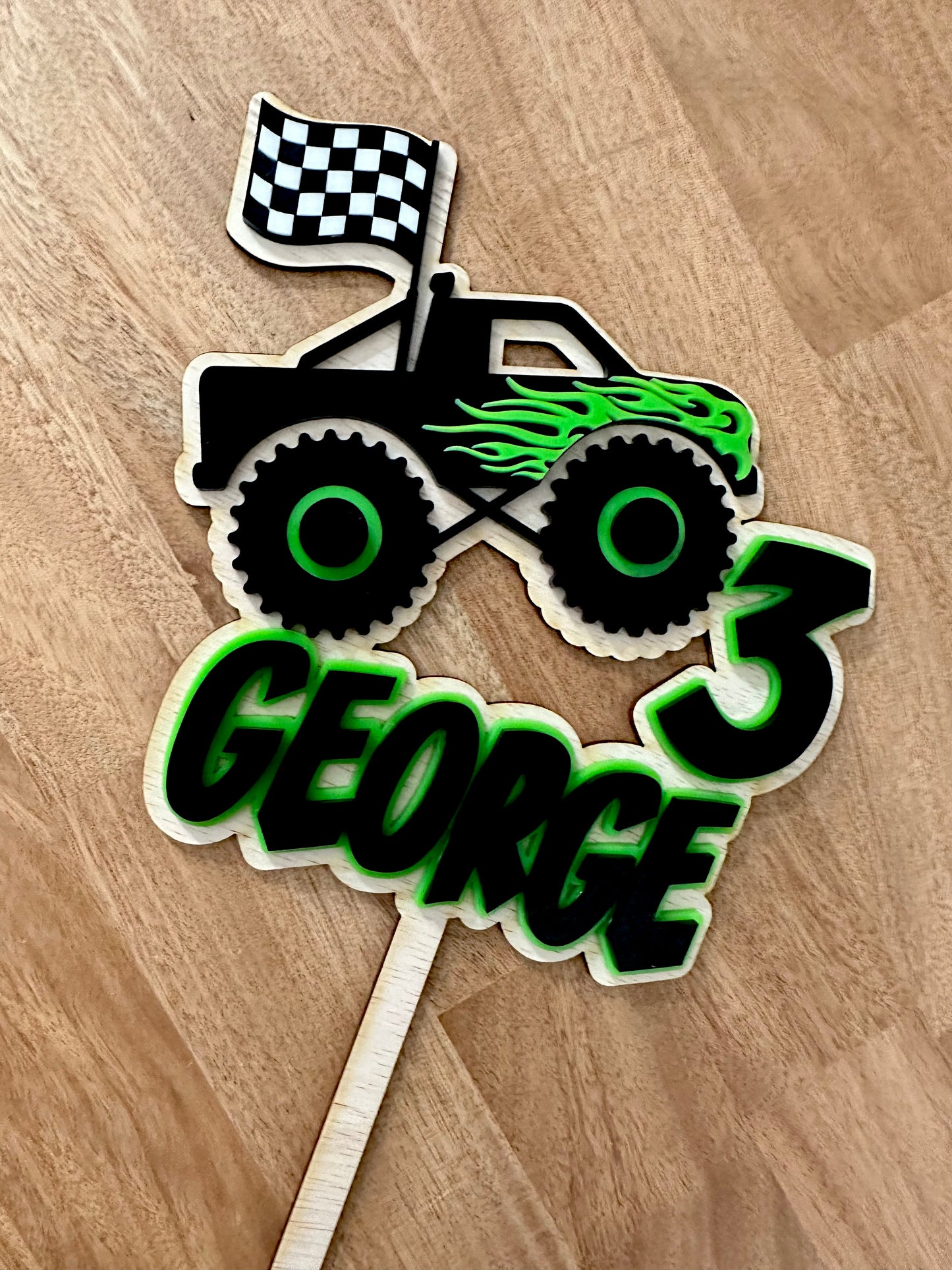 Monster Truck Themed Topper