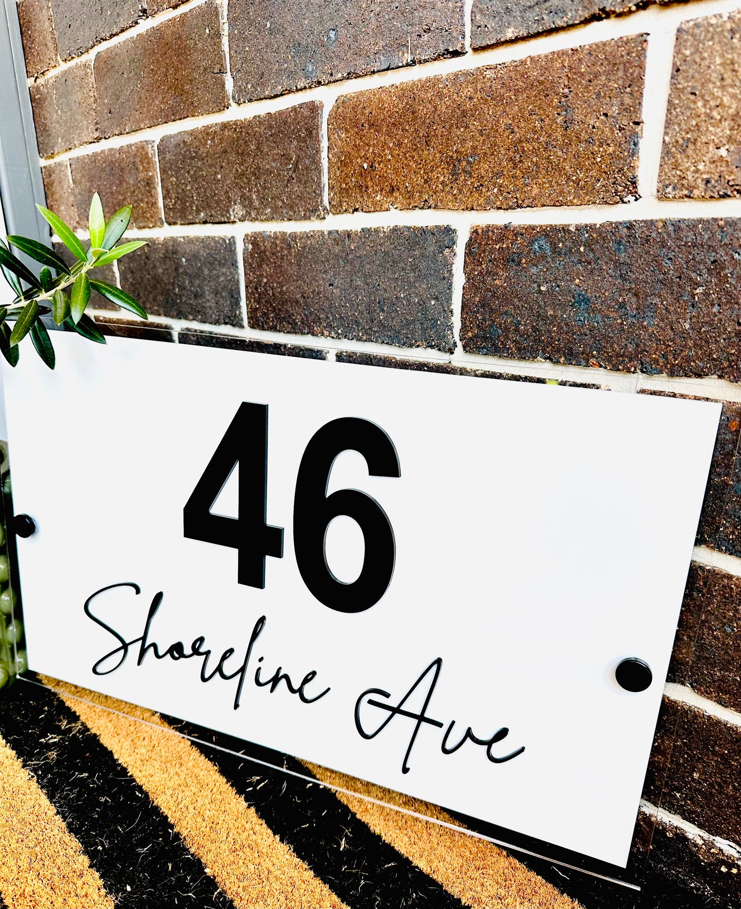 Layered Rectangle House Sign