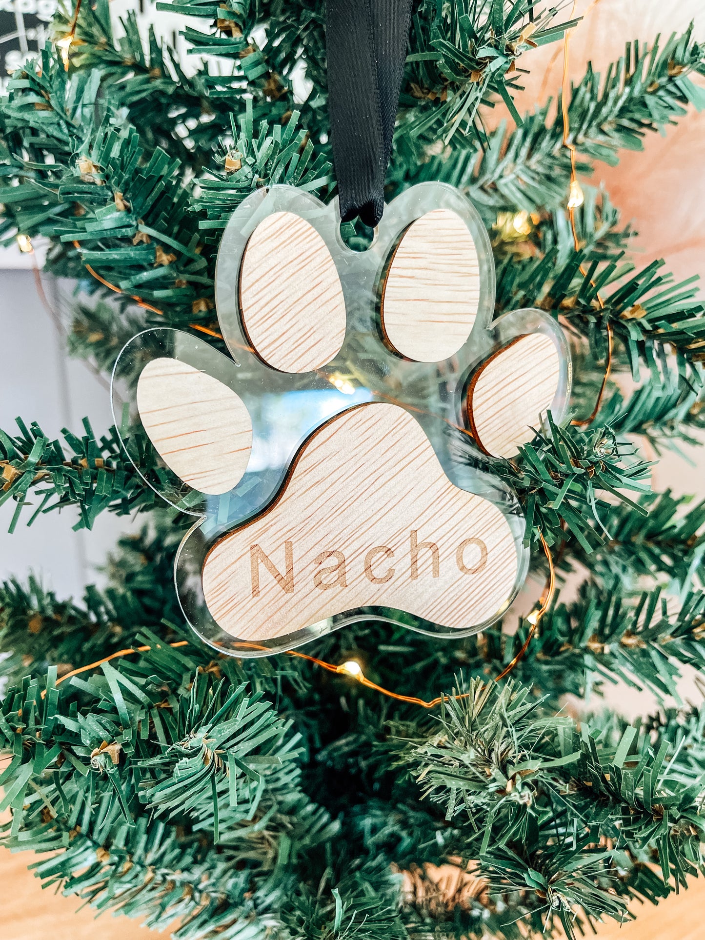 Paw Print Christmas Ornament