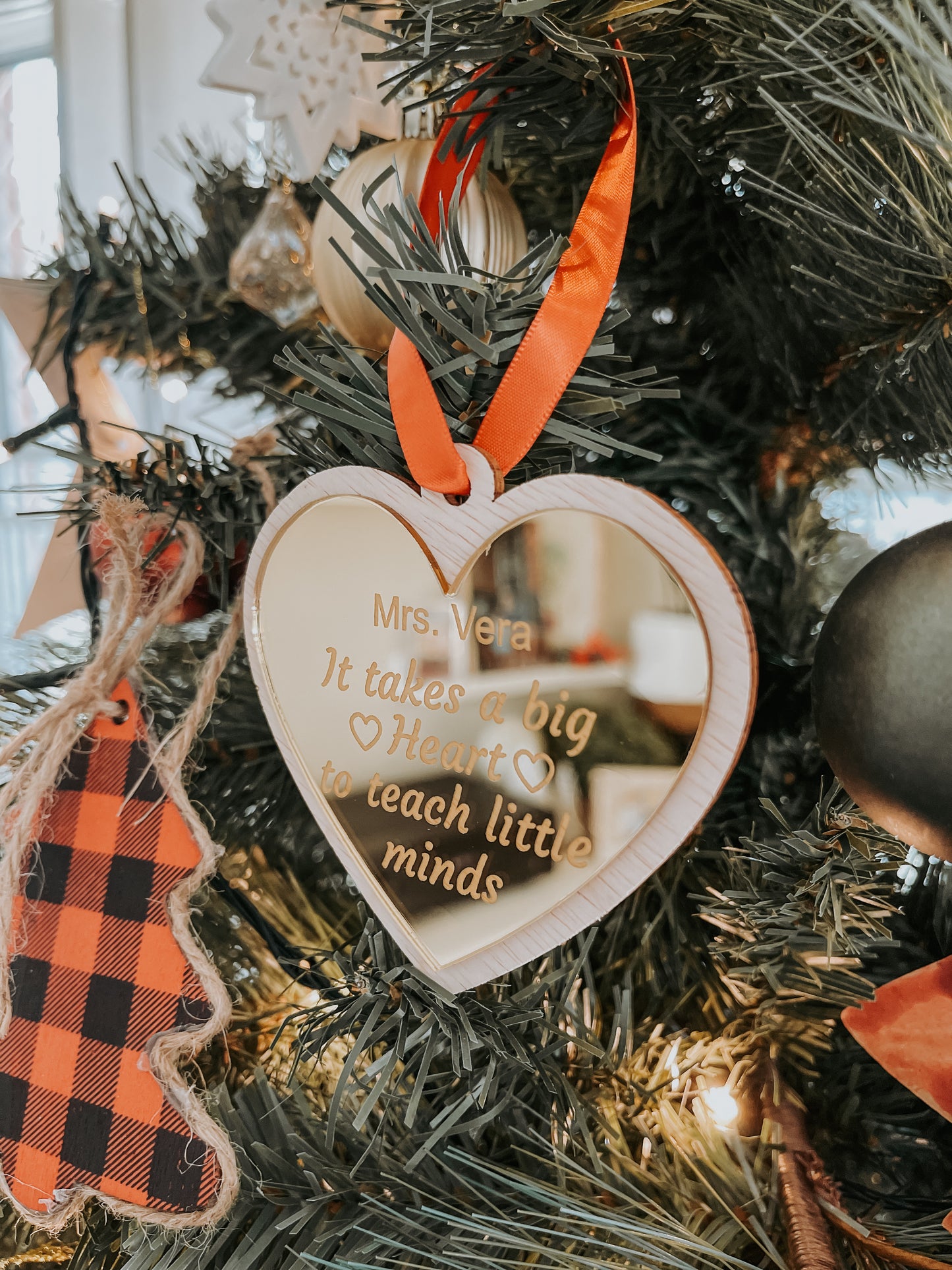 Teachers Heart Ornament