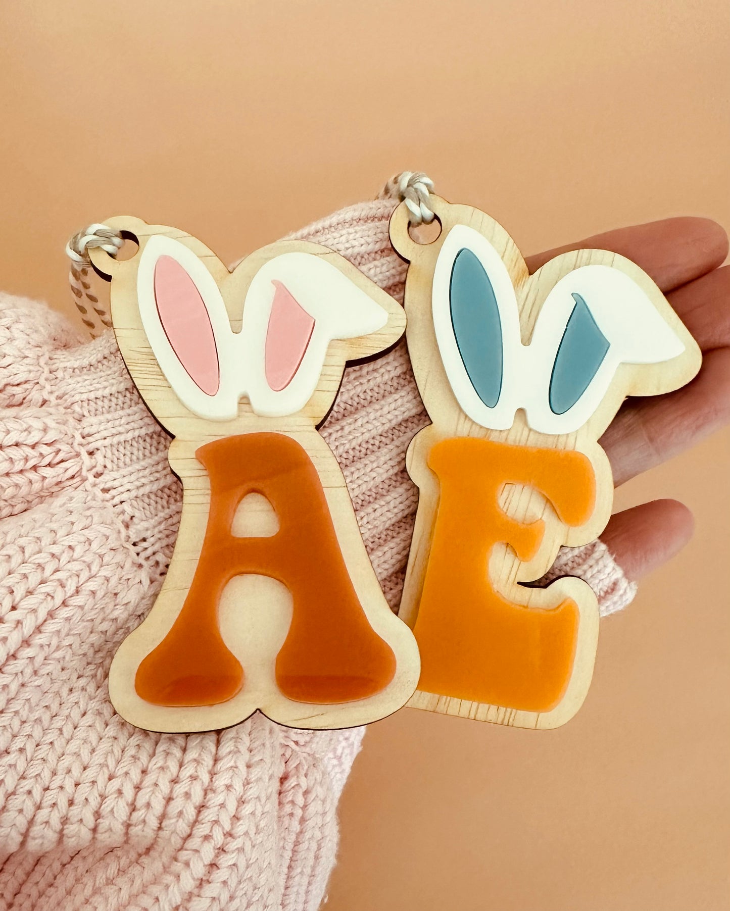 Bunny Letter Tags