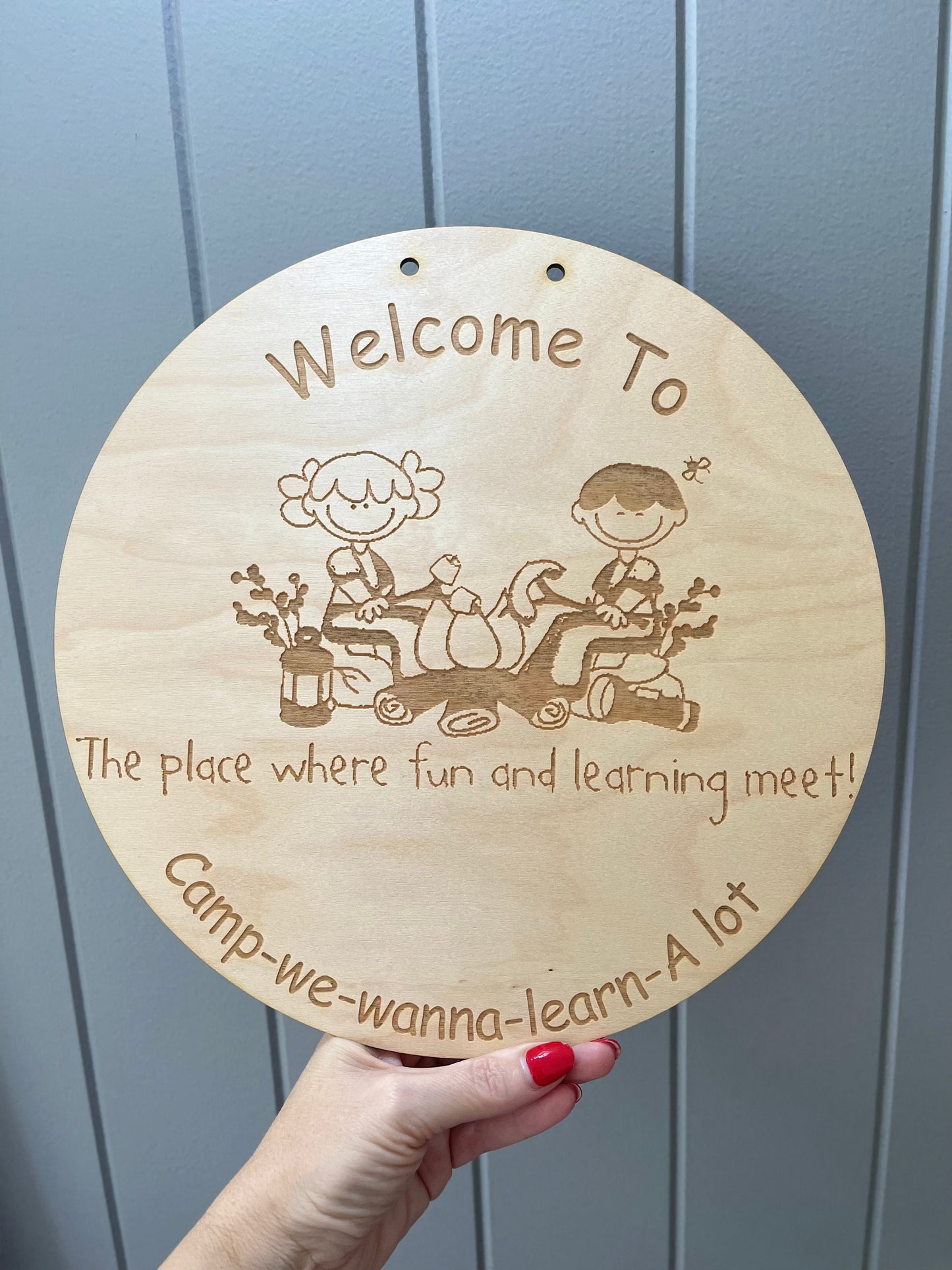 Round Business Sign from 15cm