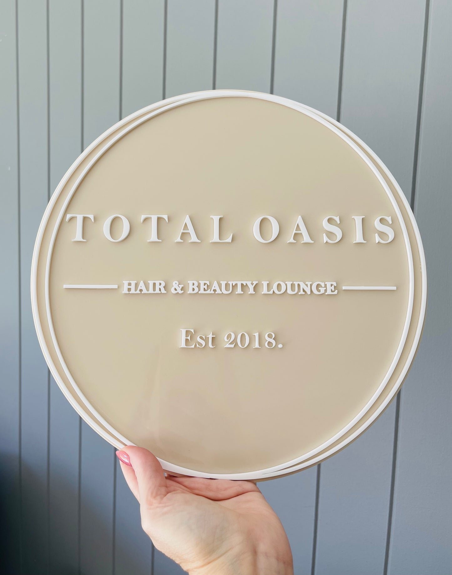 Round Business Sign from 15cm