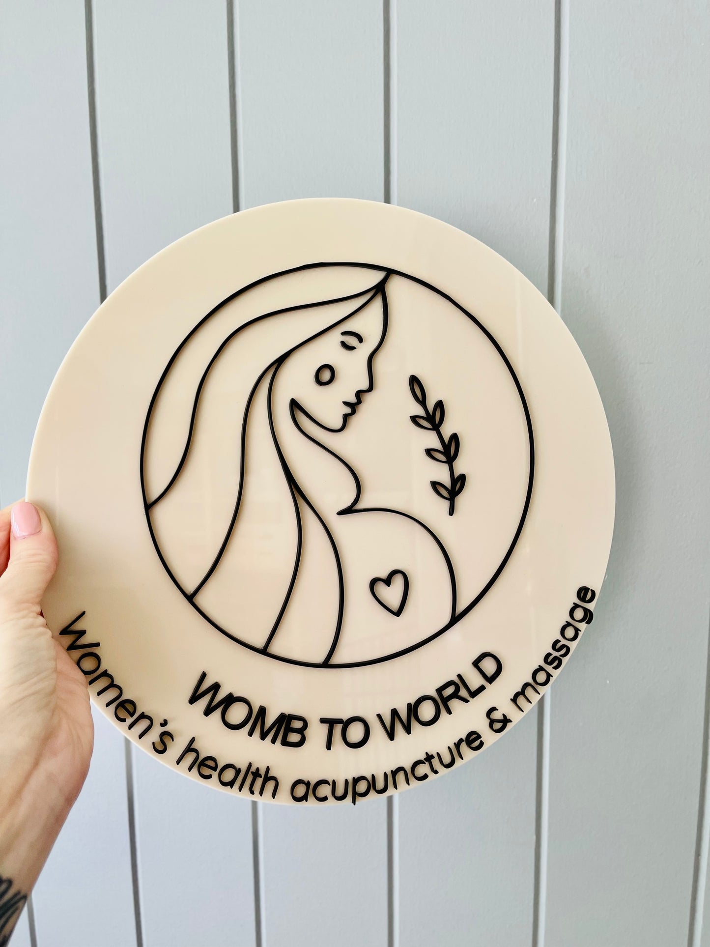 Round Business Sign from 15cm