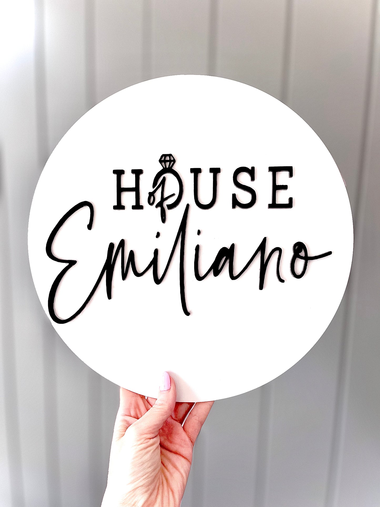 Round Business Sign from 15cm