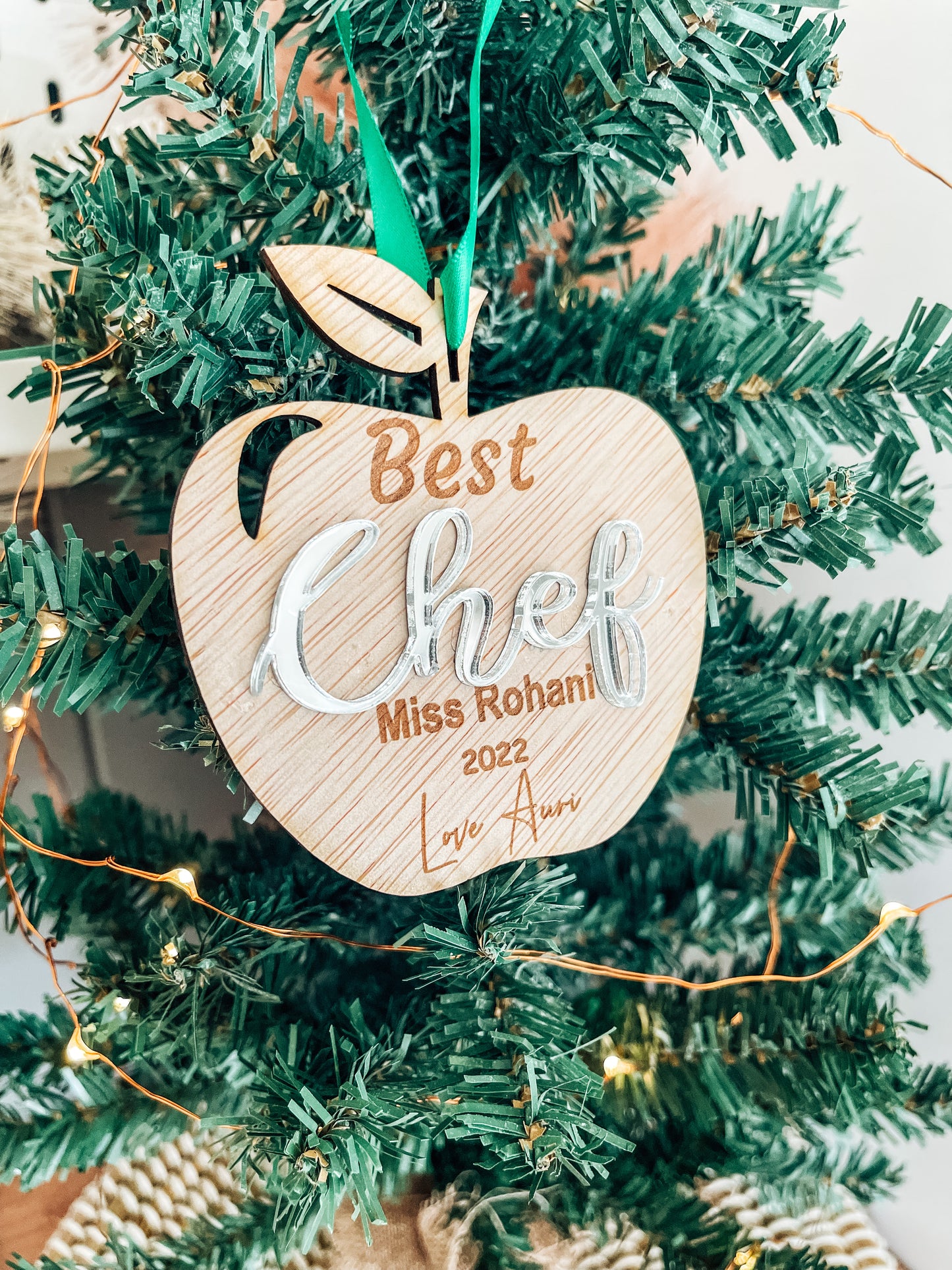 Best Teacher, Educator, Chef, Coach, Carer Christmas Ornament