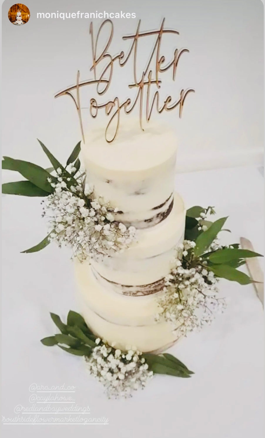Better Together Cake Topper