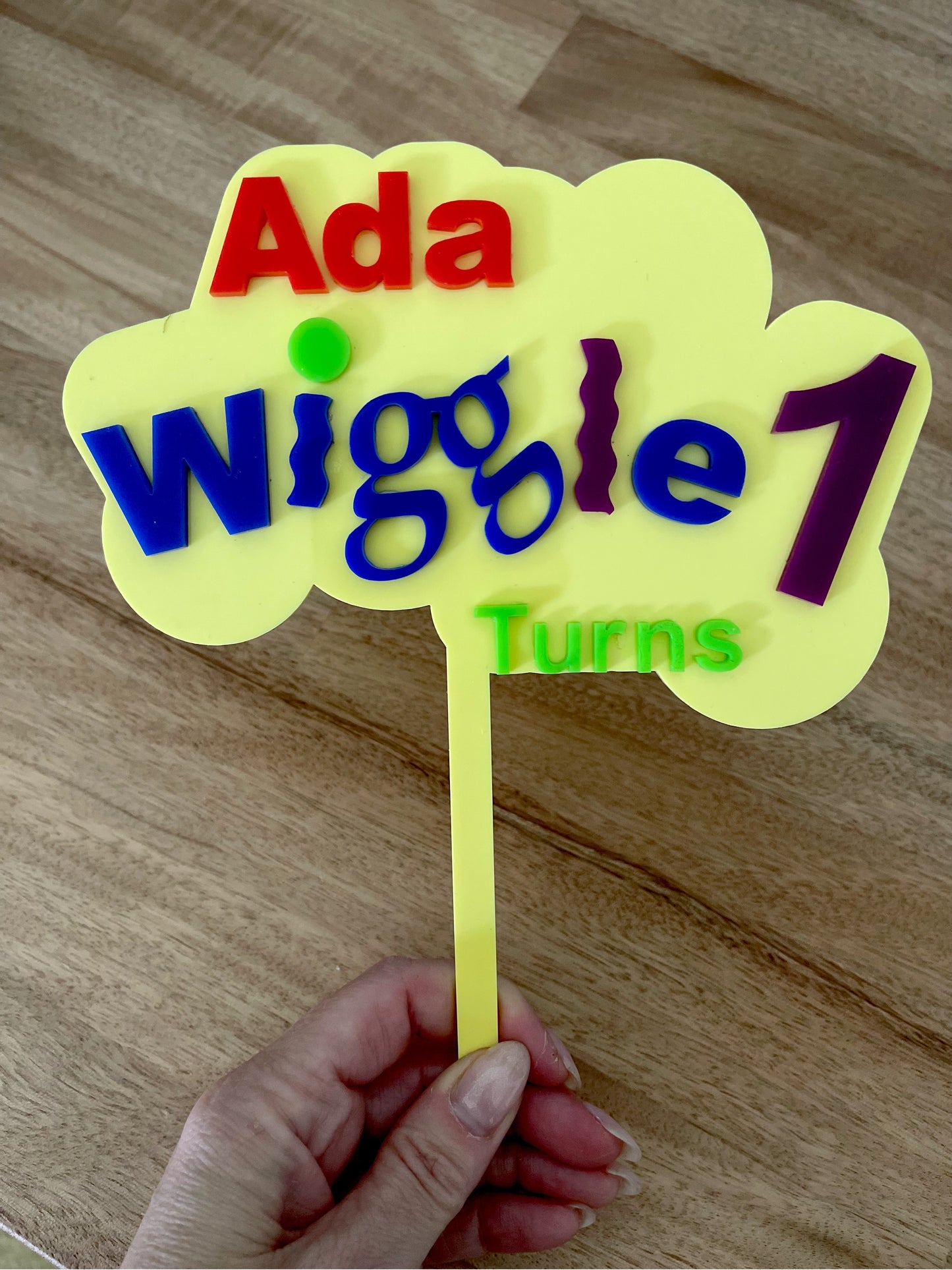 Wiggles Inspired Cake Topper