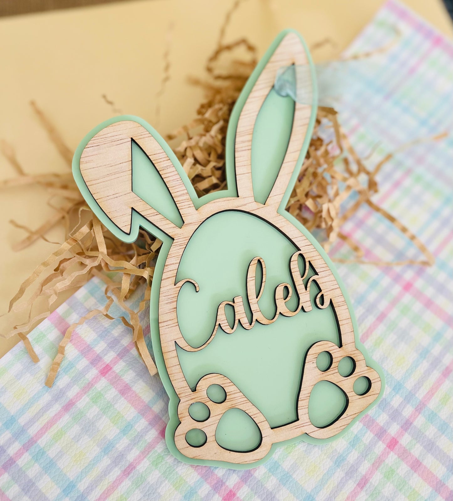 Floppy Bunny ears Easter Tag