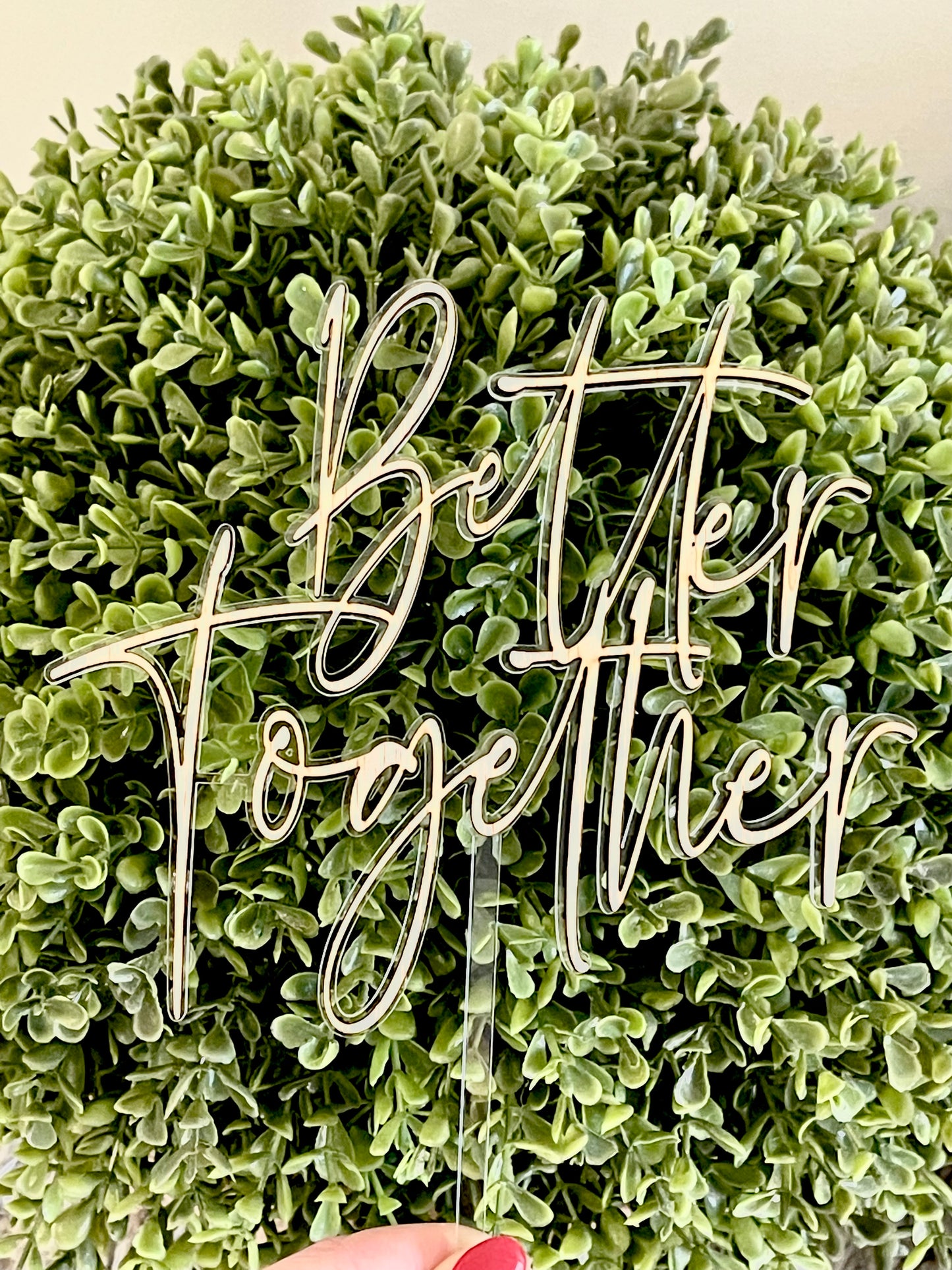 Better Together Cake Topper