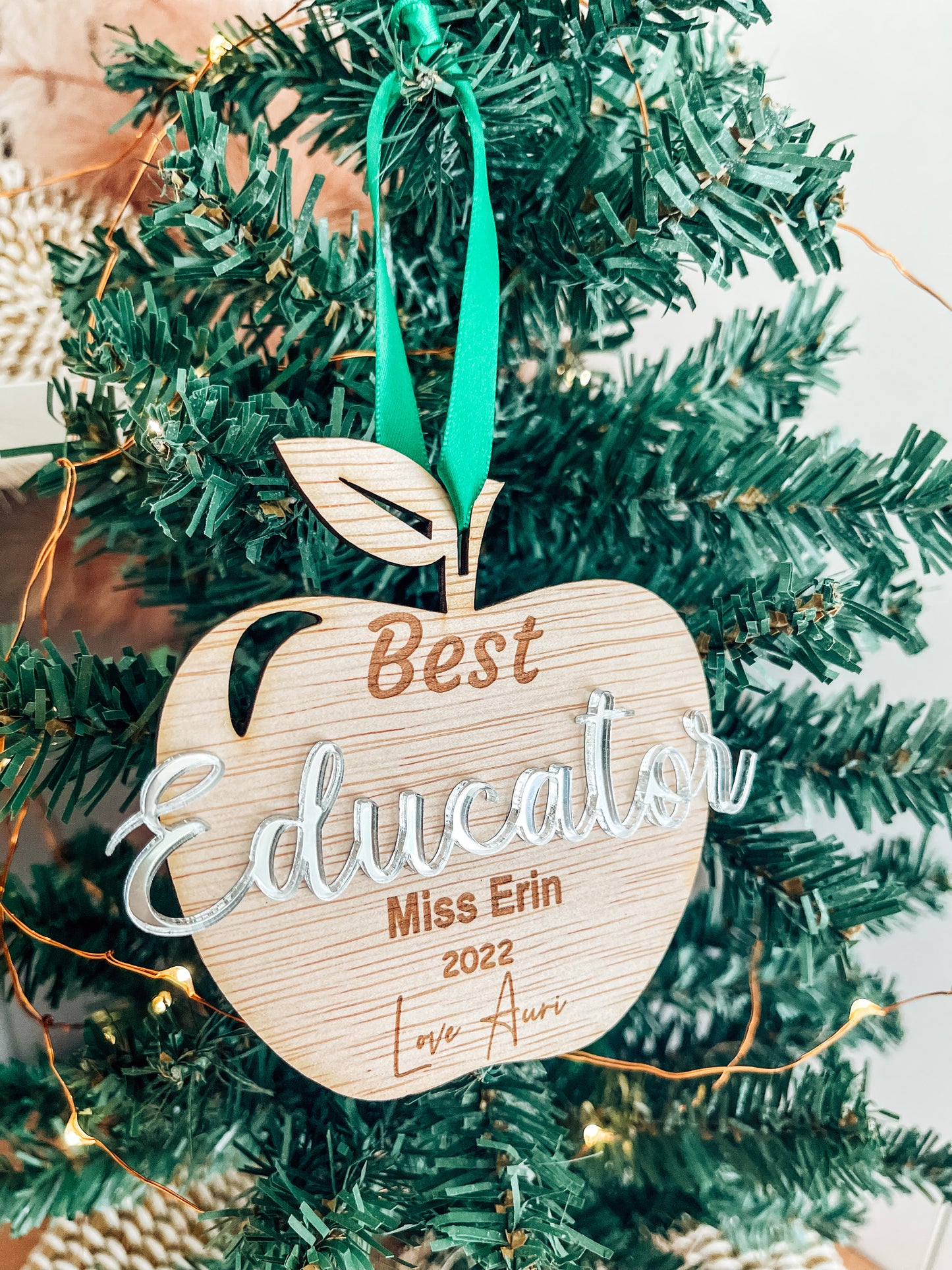Best Teacher, Educator, Chef, Coach, Carer Christmas Ornament