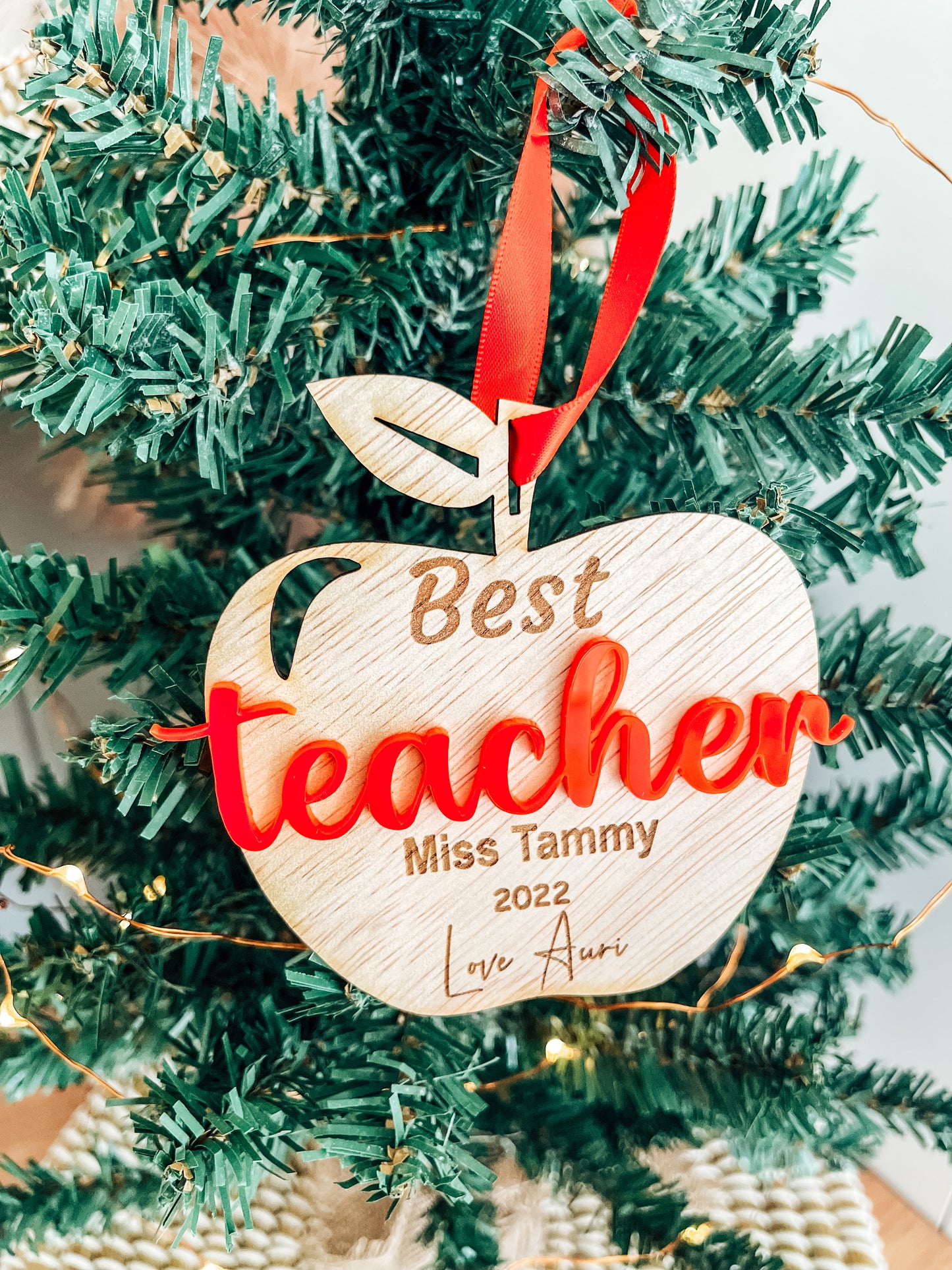 Best Teacher, Educator, Chef, Coach, Carer Christmas Ornament