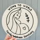 Round Business Sign from 15cm