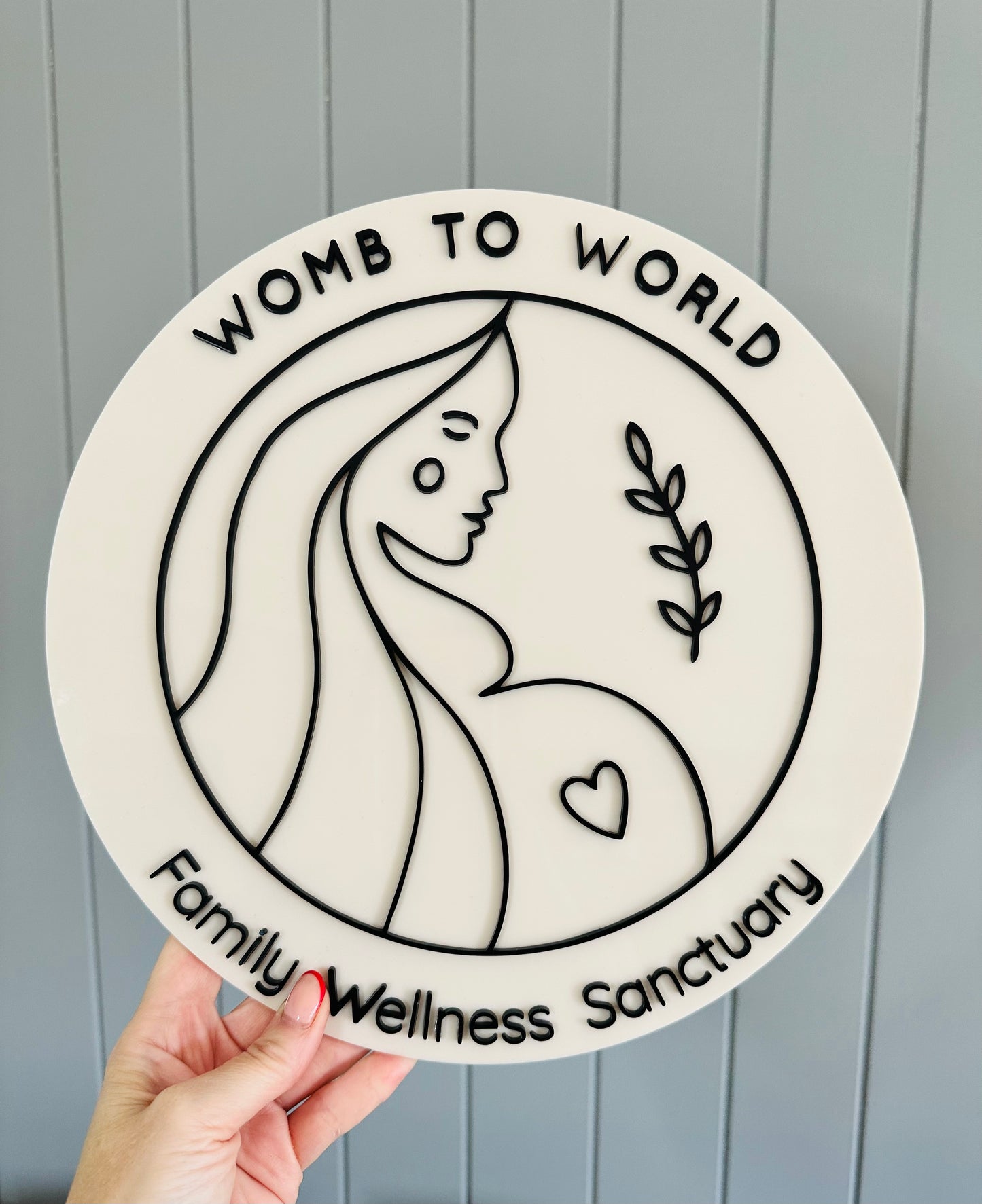 Round Business Sign from 15cm
