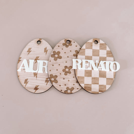 Wooden Easter Tags