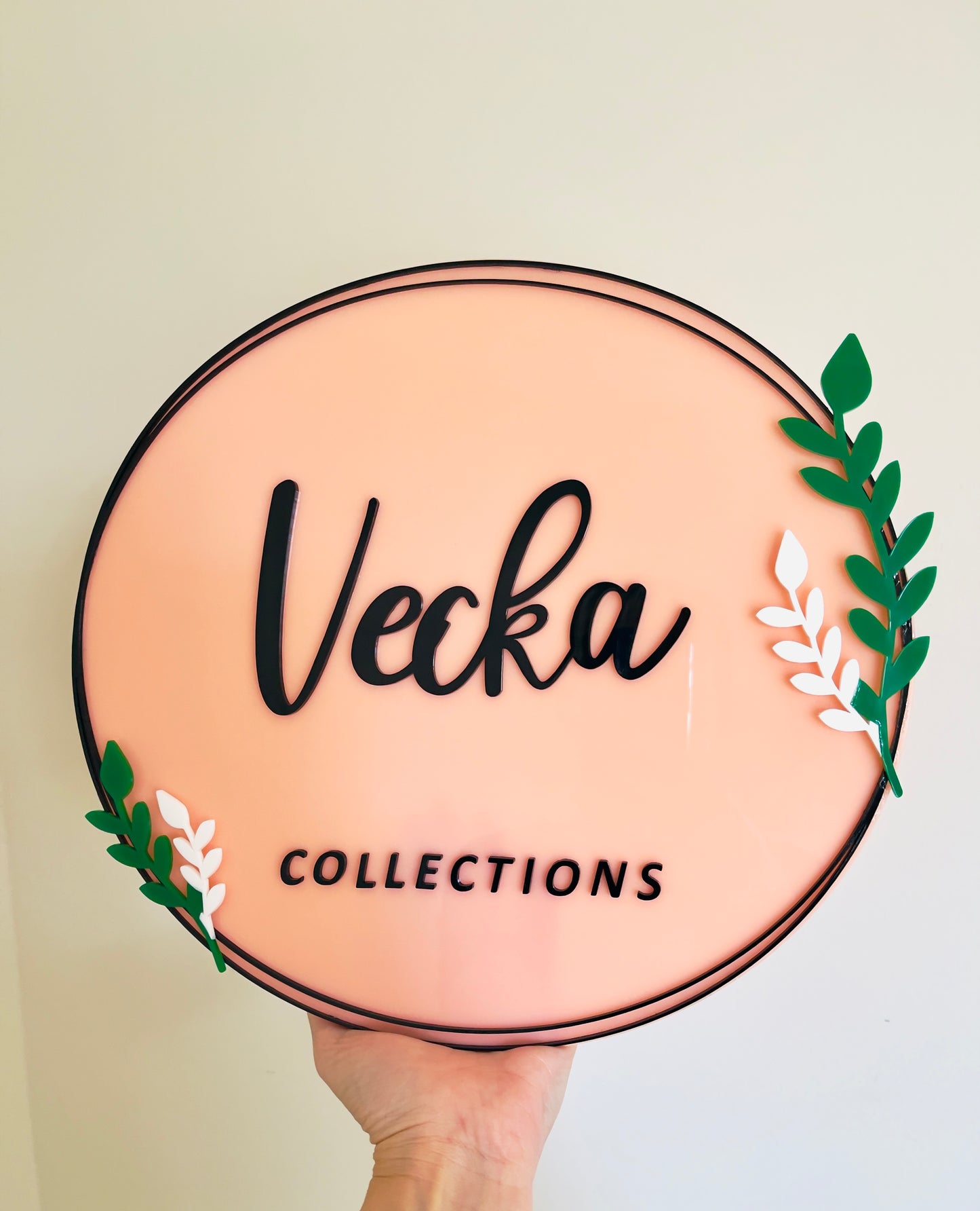 Round Business Sign from 15cm