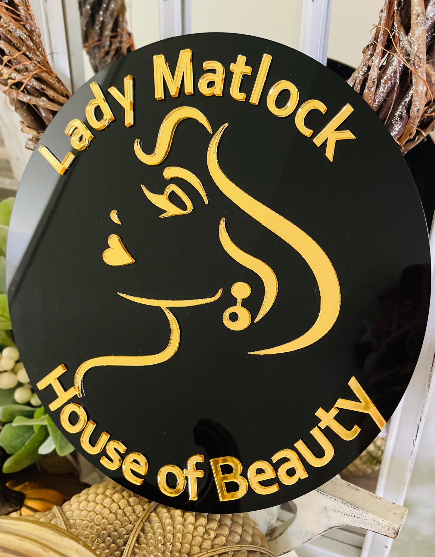 Round Business Sign from 15cm