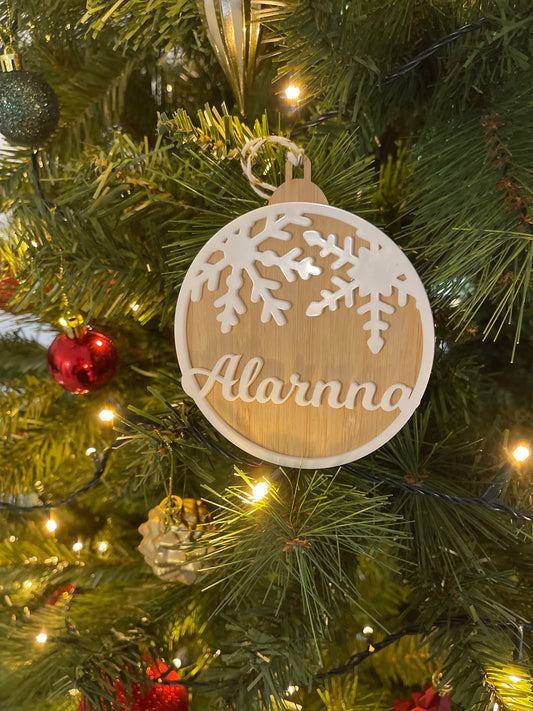 Snowflake Christmas Bauble