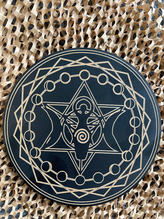 Triple Moon Goddess Altar Tile / Crystal Grid From $9.95